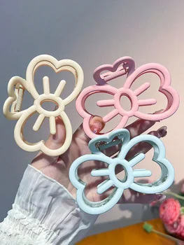 New Candy Color Cat Bow Hair Clip Plastic Claw Clip Fashion Crab Hair Clip For Girls Sweet Hair Claw Women Hair Accessories