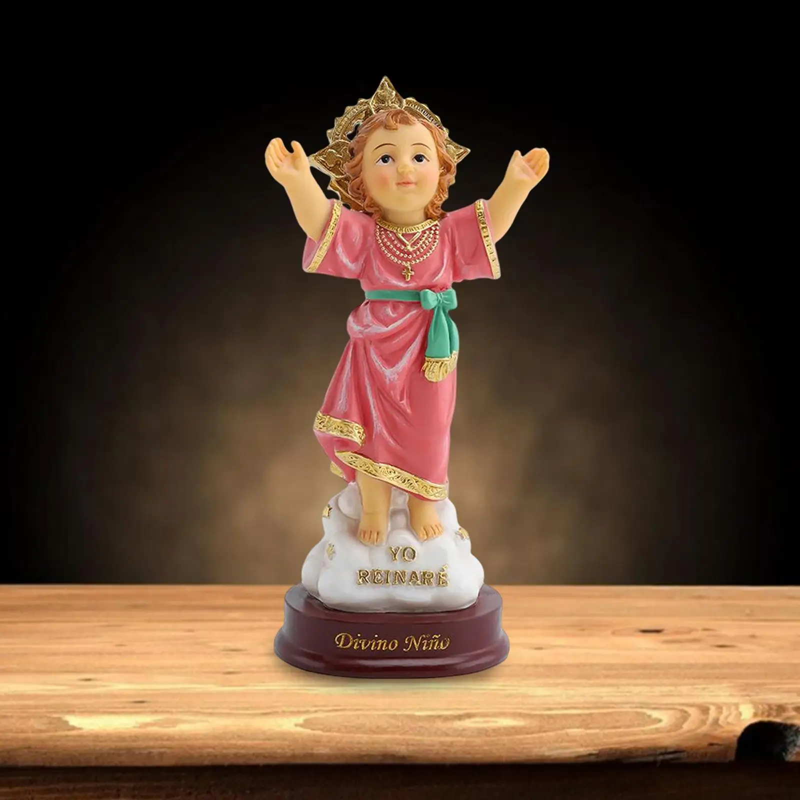 Ni&ntilde;O Estatua Jesus Divine Child Figurine Interior Desktop Decoration