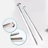 Portable Long Shoe Horn Professional Stainless Steel Shoe Horn Durable Plastic Spoon Shape Lazy Shoe Helper Flexible Shoe Lifter 1