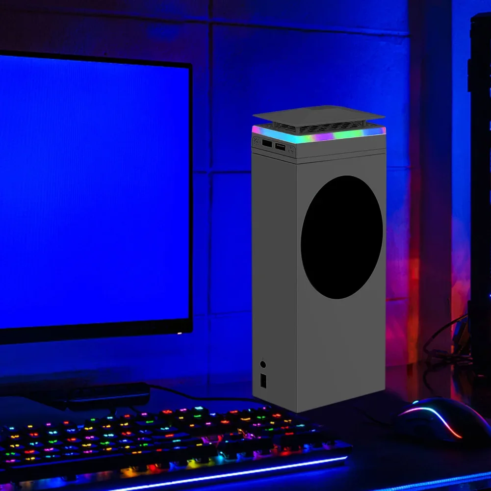 Xbox 시리즈 S 콘솔용 냉각 선풍기 베이스, 수직 라디에이터 도크 게임 패드 충전 스탠드, 게임 호스트 스토리지 거치대 게임 액세서리