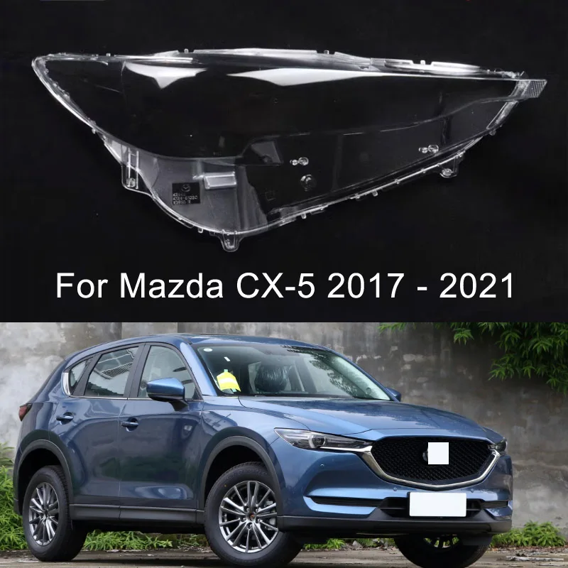 

Car Front Headlight Cover For Mazda CX-5 2017-2021 Headlamp Lampshade Lampcover Head Lamp light glass Covers Lens Shell Caps