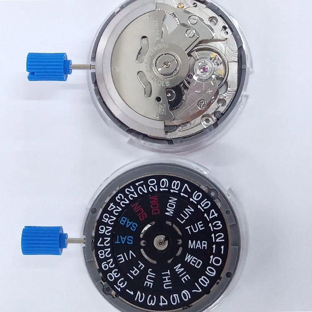 Japan Original NH36 Automatic Movement Crown at 3.8 oclock Self-widing Accuracy 24 Jewels Movement Day-Date Watch Case Parts watch movement