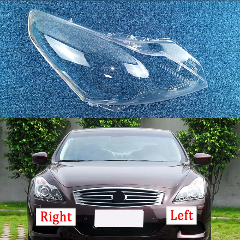 

Front Headlight Cover For Infiniti G Series G37 G35 G25 2010~2015 Auto Headlamp Lampshade Lampcover Head Lamp Glass Lens Shell