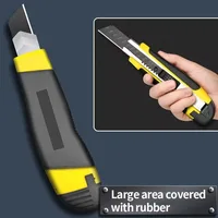 Multi-purpose Art Knife Stainless Steel Blade Plastic Handle Large Paper Cutter DIY Craft Wallpaper Cutting Stationery 3
