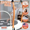 22601-599bc5.jpg 55'' Trampoline for Kids with Safety Enclosure, Indoor & Outdoor Toddler Trampoline, Ultra Safe Design, Perfect Gift for Boys & Girls Ages 1-8