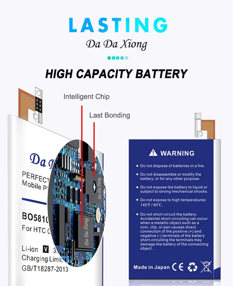 Зеркальный литий-ионный аккумулятор DaDaXiong 7900 мАч для телефона Samsung Galaxy S5 I9600 G910L910S910KG9006VG9008VG9009DG900 (art.: 7a1cb4c8b) - 7a1cb4c8b