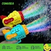 Kids Rocket Bubble Gun Blower 29 Holes Mini Bubble machine Summer Soap bubbles Toys for children girl Boys outdoor games garden 1