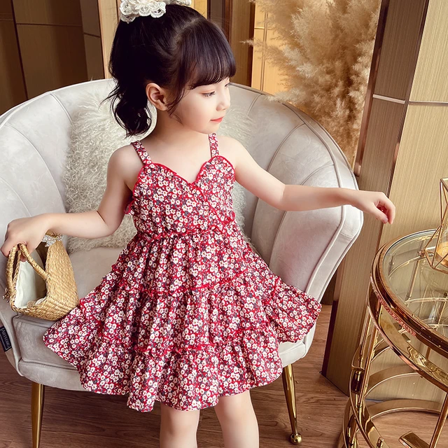 Girl Floral Dress Kids Clothes  Kids Girls Flower Summer Dress - Girls  Floral Dress - Aliexpress