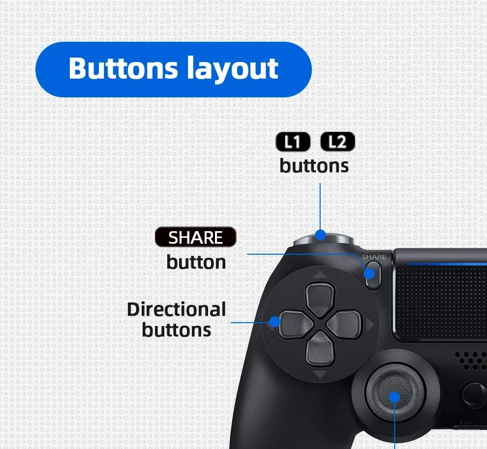 Controller for PS4 Slim Pro Joystick Gamepad Dual Vibration Wireless Bluetooth Joypad For PlayStation 4 Joypad PC/IOS/Android 9 Controller for PS4 Slim Pro Joystick Gamepad Dual Vibration Wireless Bluetooth Joypad For PlayStation 4 Joypad PC/IOS/Android 3