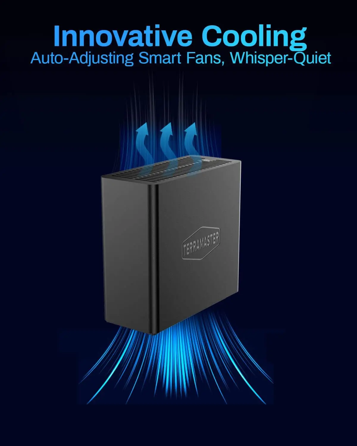 TERRAMASTER D4 SSD NVMe 인클로저 - 40Gbps 4베이, USB 스토리지 타입-C (디스크 없음)