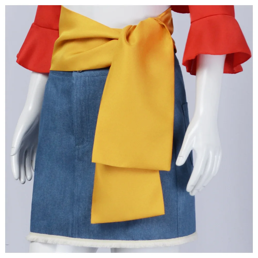 One Piece: Monkey D. Luffy | Red Cosplay Costume 30 One Piece Monkey D. Luffy Cosplay Costume for Women (Unofficial)
