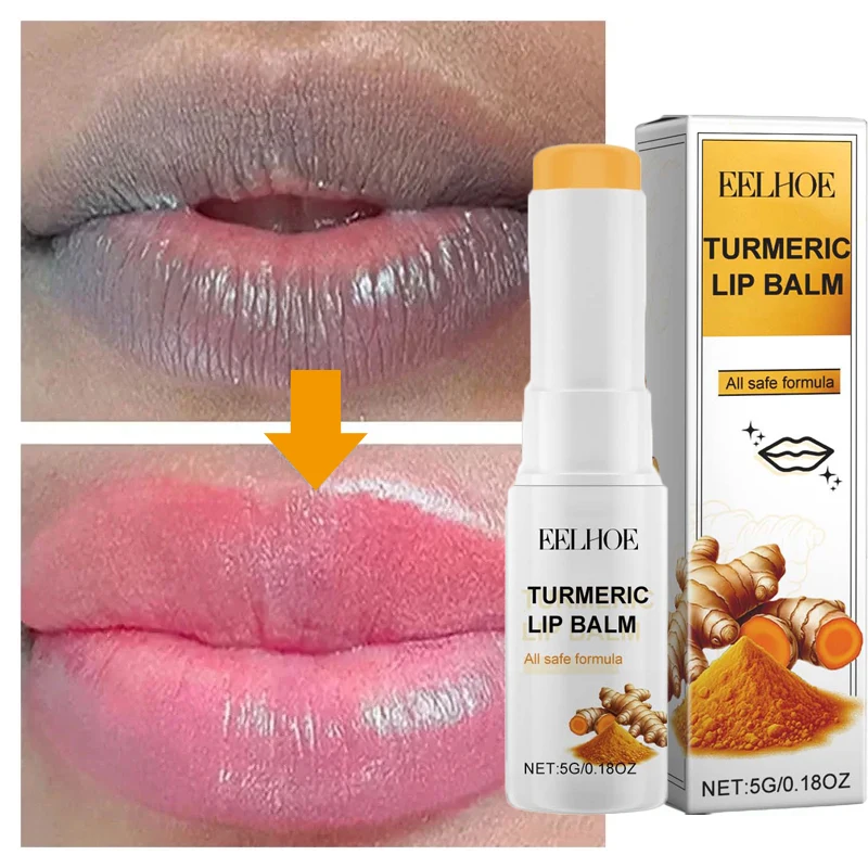 Turmeric Remove Dark Lip Balm Gloss Oil Exfoliating Dead Clean Moisturizer Original Korean Care Products Makeup Beauty Health 3