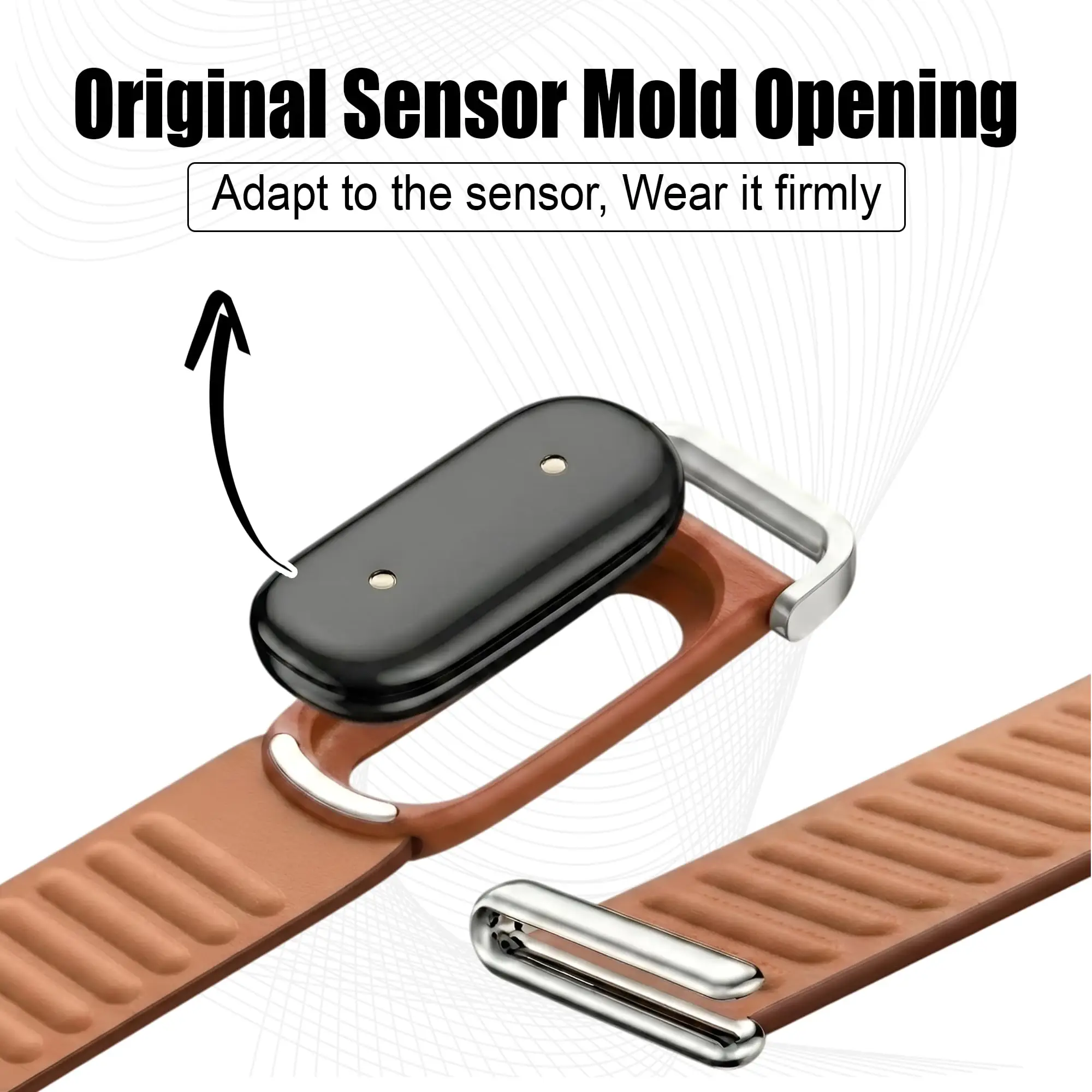 Premium Top-Grain Leather Sport Wristband - Comfortable Replacement Bracelet Strap