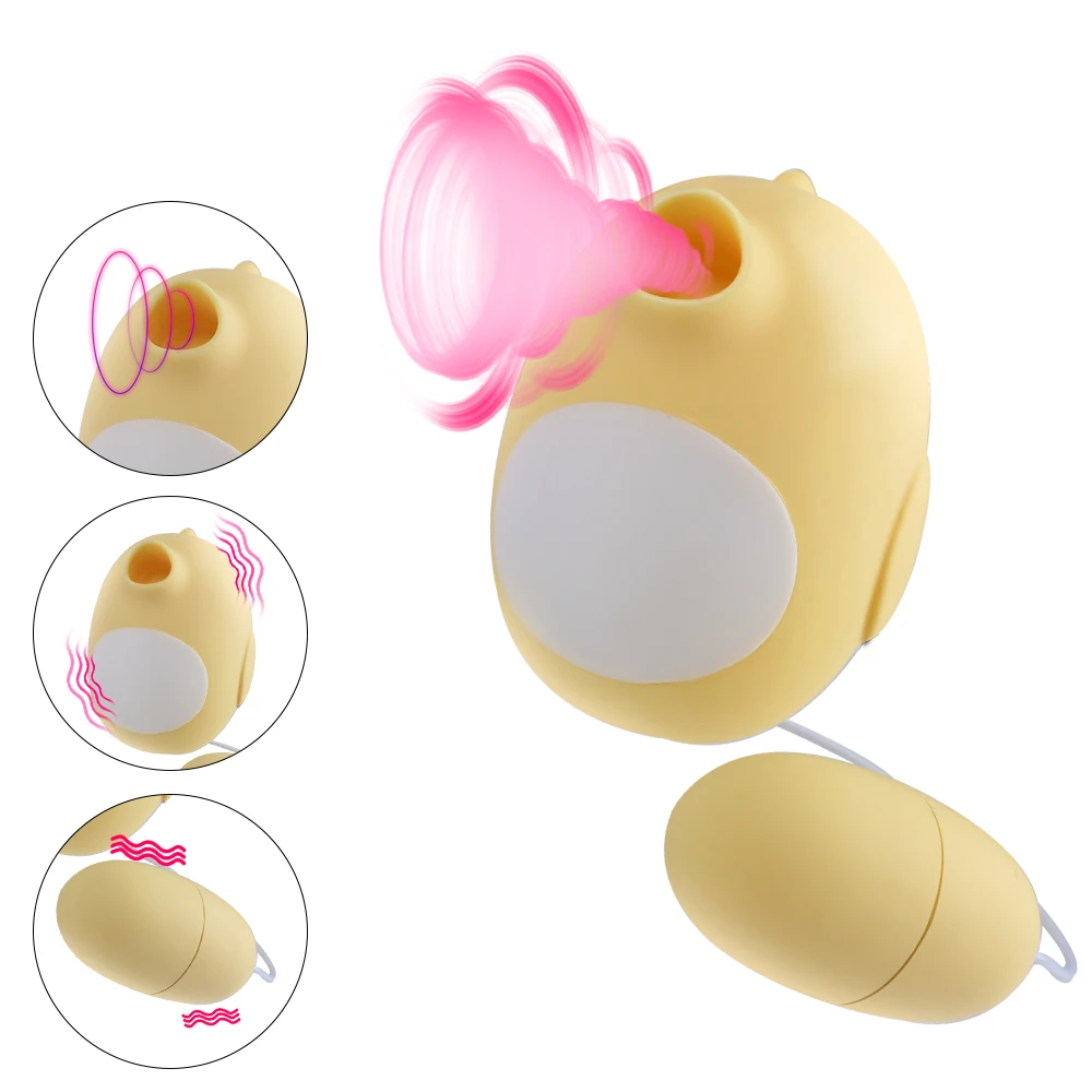 

Nipple Sucker Portable Sucking Vibrator 10 Frequency Vagina Massage Sex Toys for Women Clitoris Stimulator Jump Egg