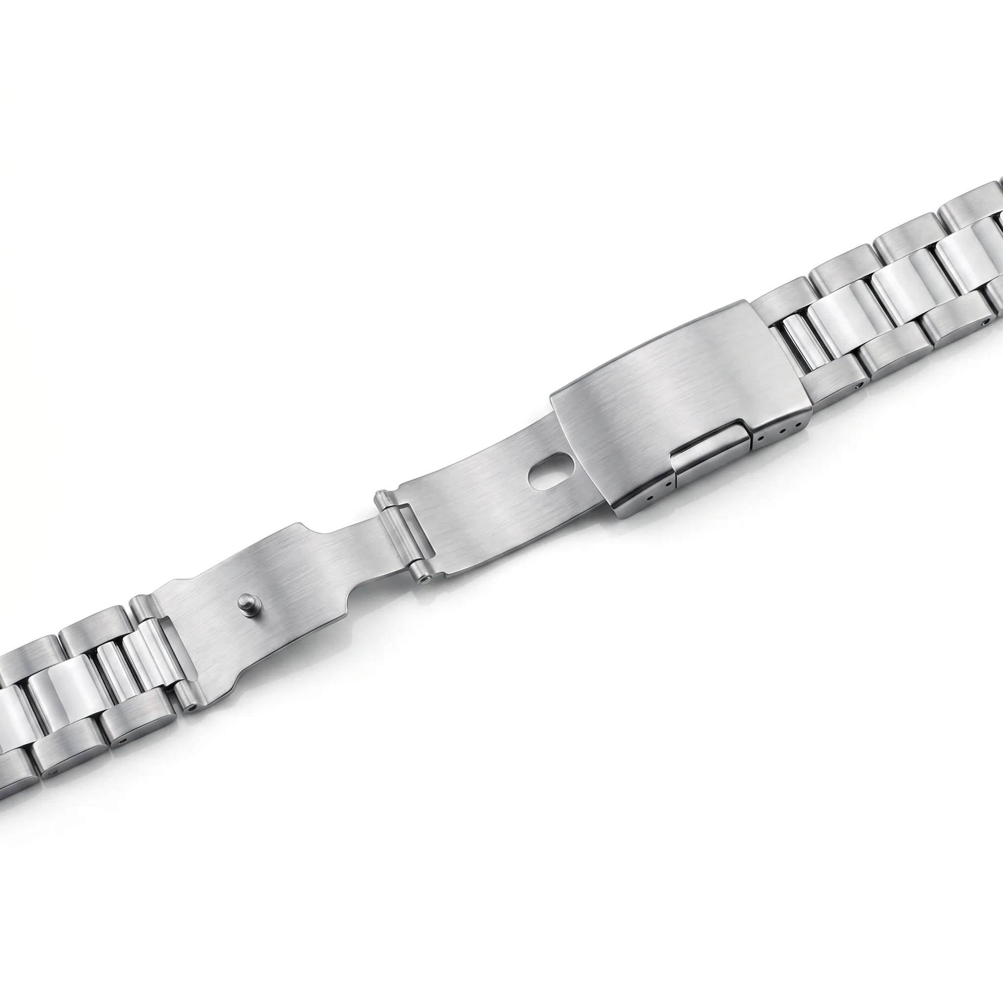 Stainless Steel Watch Band Strap - Silver, Gold, Black Bracelet - 18-24mm Adjustable Watch Accessory