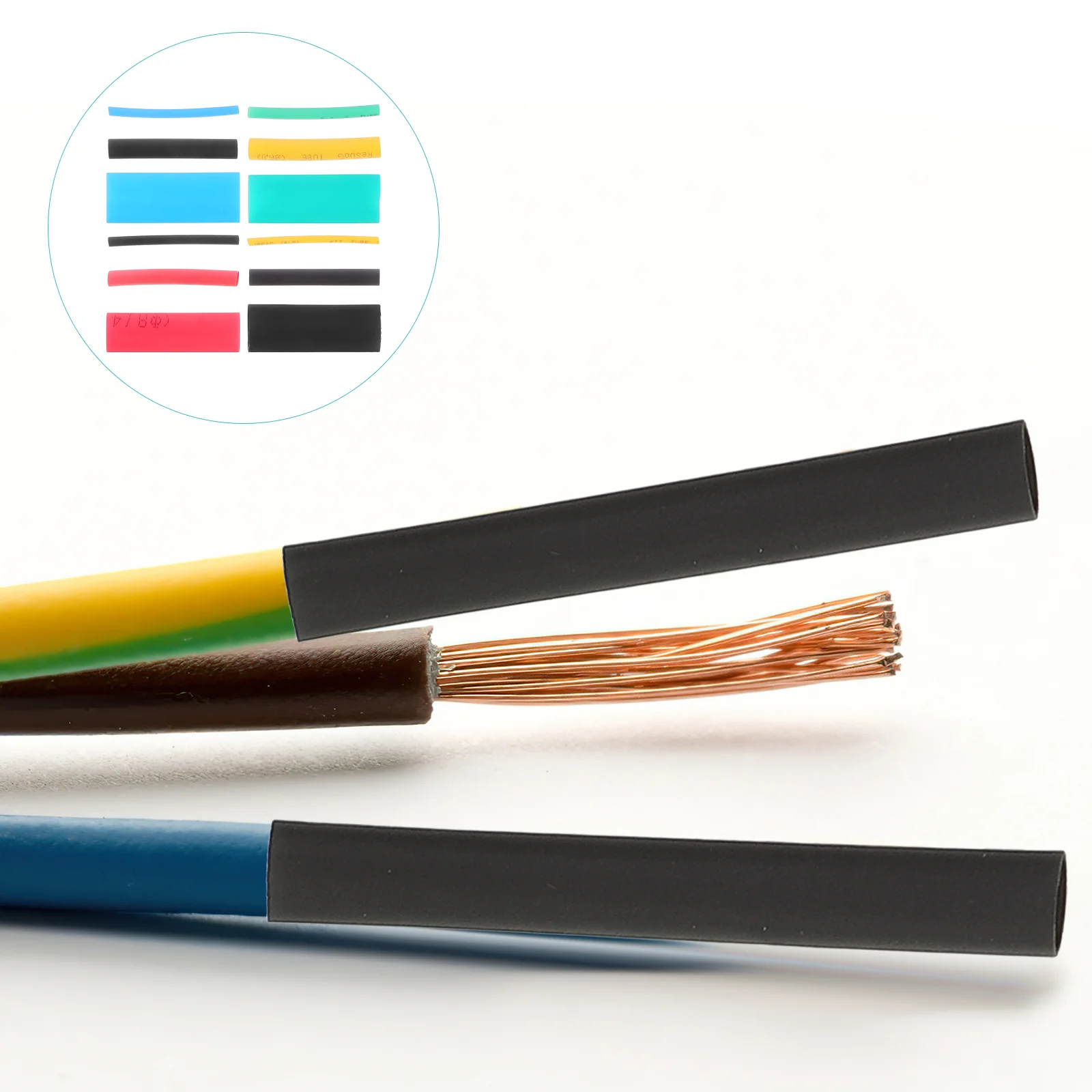 530pcs Heat Shrink Tubing Kit Insulation Heat Shrink Tubes Assorted Wire Cable Wrap Tubes shrink wrap