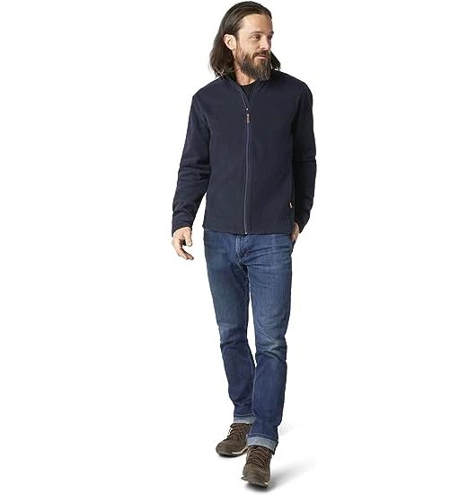 Australian Merino Wool Men's Jacket 300g Heavyweight Merino Wool Full Zip Sweatshirt Mens Long Sleeve Thermal Jackets Euro Size 3
