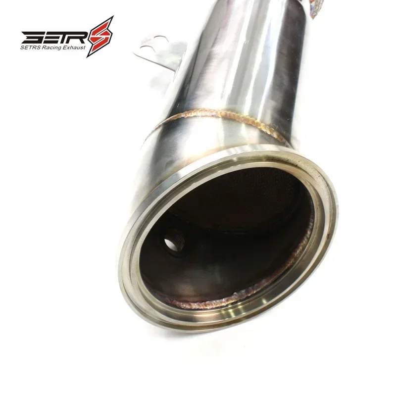 Section High flow Pipes branch downpipe Exhaust Pipe with catalystfor M140 B58