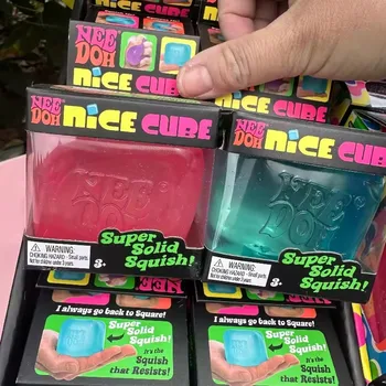 Schylling Needoh Nice Cube Sensory Fidget Cube Stress Relief Squishy Cube Anti-Anxiety Squeeze Object For Focus ADHD Population 2