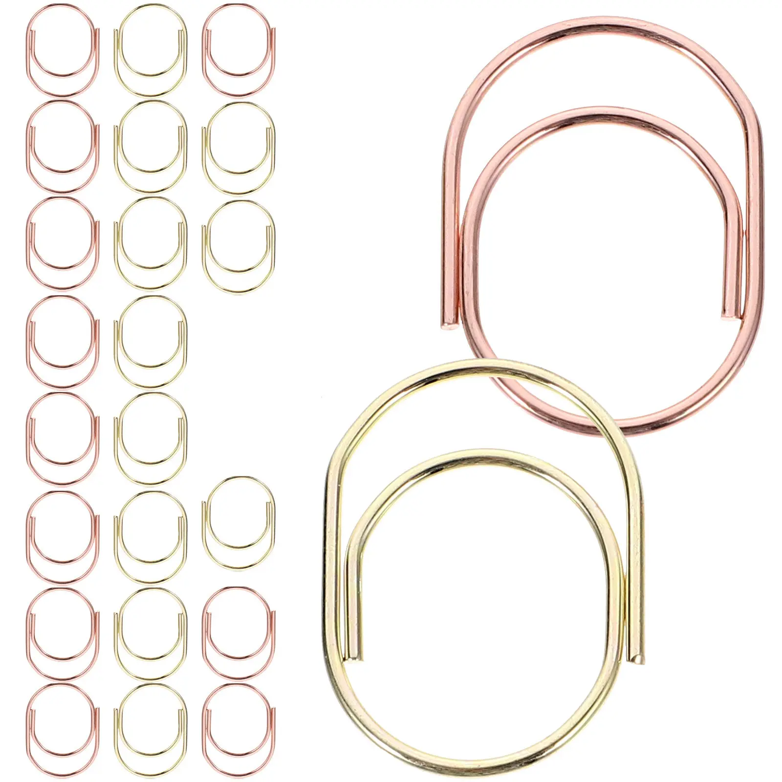 24Pcs 장 금속 종이 클립 창의적인 모양의 미니 저널 클립 DIY 스크랩북킹 사무실 연구용 작은 종이 클립