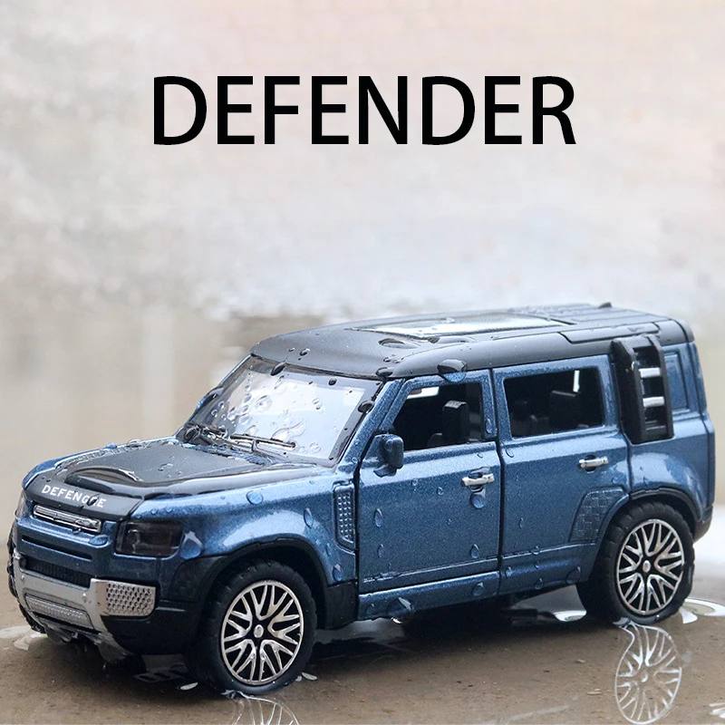 

1:36 Land Rover Defender SUV Diecast Alloy Metal Luxury Car Model Pull Back Car For Children Toys With Collection Gift