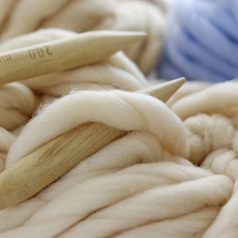 1Pc 250g Super Chunky Yarn hand knitting Bulky Arm Knitting line Roving Knitted Blanket threads Super Thick Yarn For Carpet Hats 5