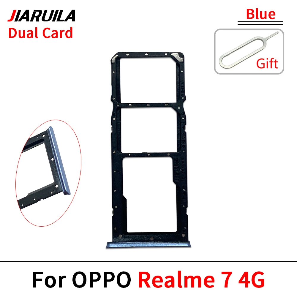 Oppo용 Realme 6i 7 4G 9 5G SIM 카드 리더 홀더 SIM 카드 트레이 홀더 슬롯 교체 부품