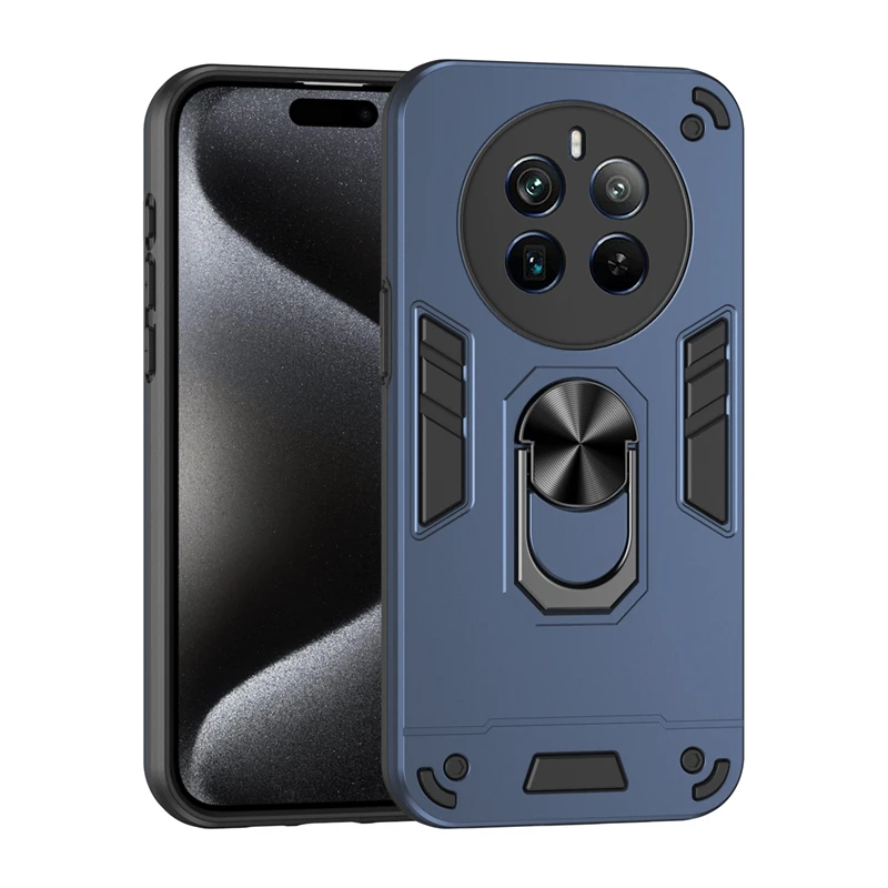Premium Armor Magnetic Car Ring Phone Case - Heavy Duty Back Cover with 360-Degree Protection