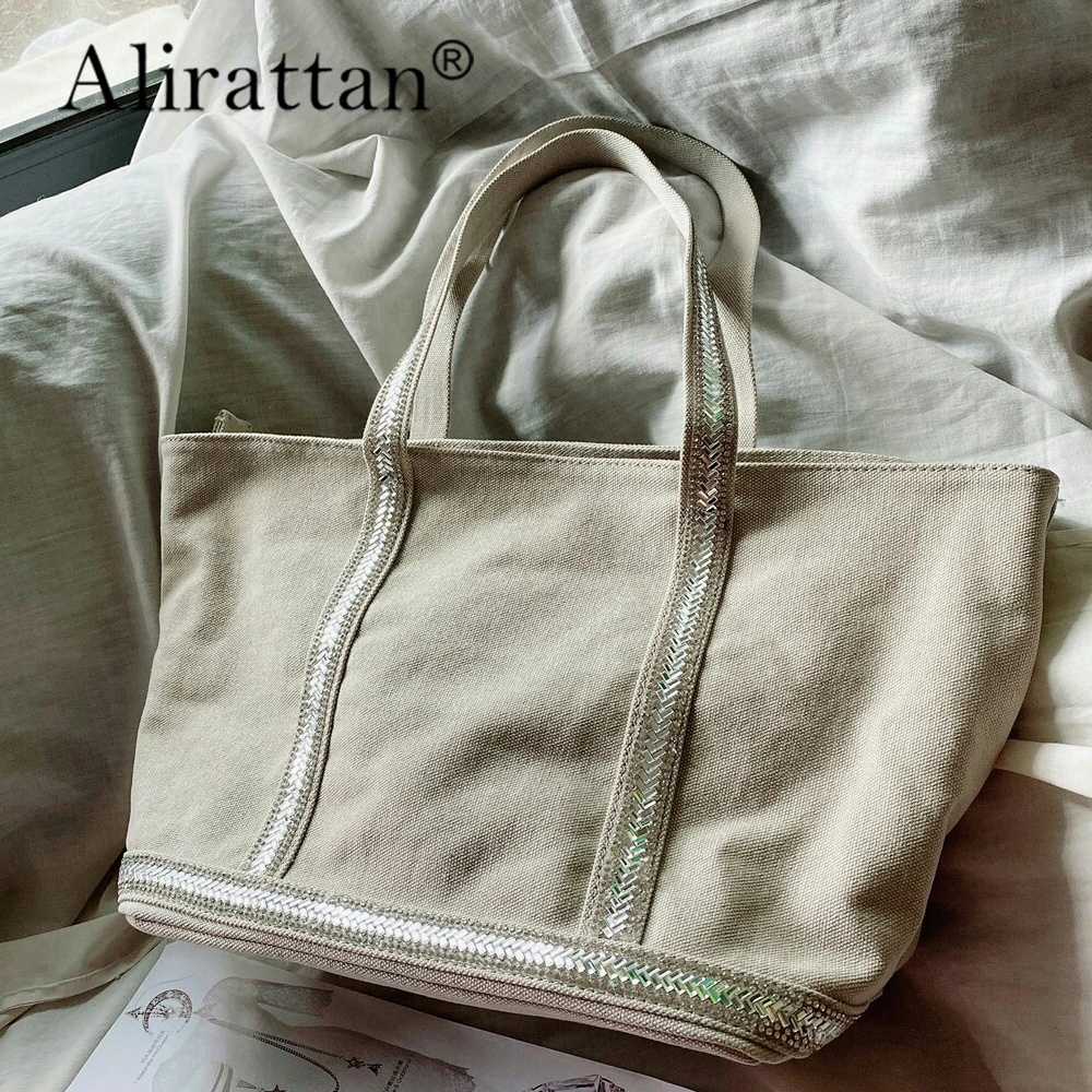 

Dame sacs Retro Large Capacity Canvas One Shoulder Bags For Women 2024 Fashion casual Ladies Handbag Shopping Bag No LOGO
