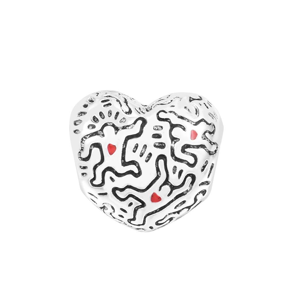 

CKK линейка художественных людей, подходят для браслетов, реальные женские серебряные бусины DIY для изготовления ювелирных изделий