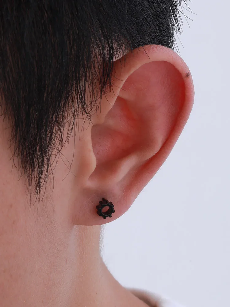 6 mm kleine süße Rauten-Schraubkugel-Ohrstecker für Damen/Herren, geometrische sechseckige Ohrknochen-Ohrstecker, einfacher Schmuck – Detail 20