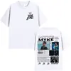 Rapper Myke Towers Graphic Print T-shirts Men Women Fashion Hip Hop Oversized O-Neck T Shirt Comfort Cotton Short Sleeve T-shirt 4