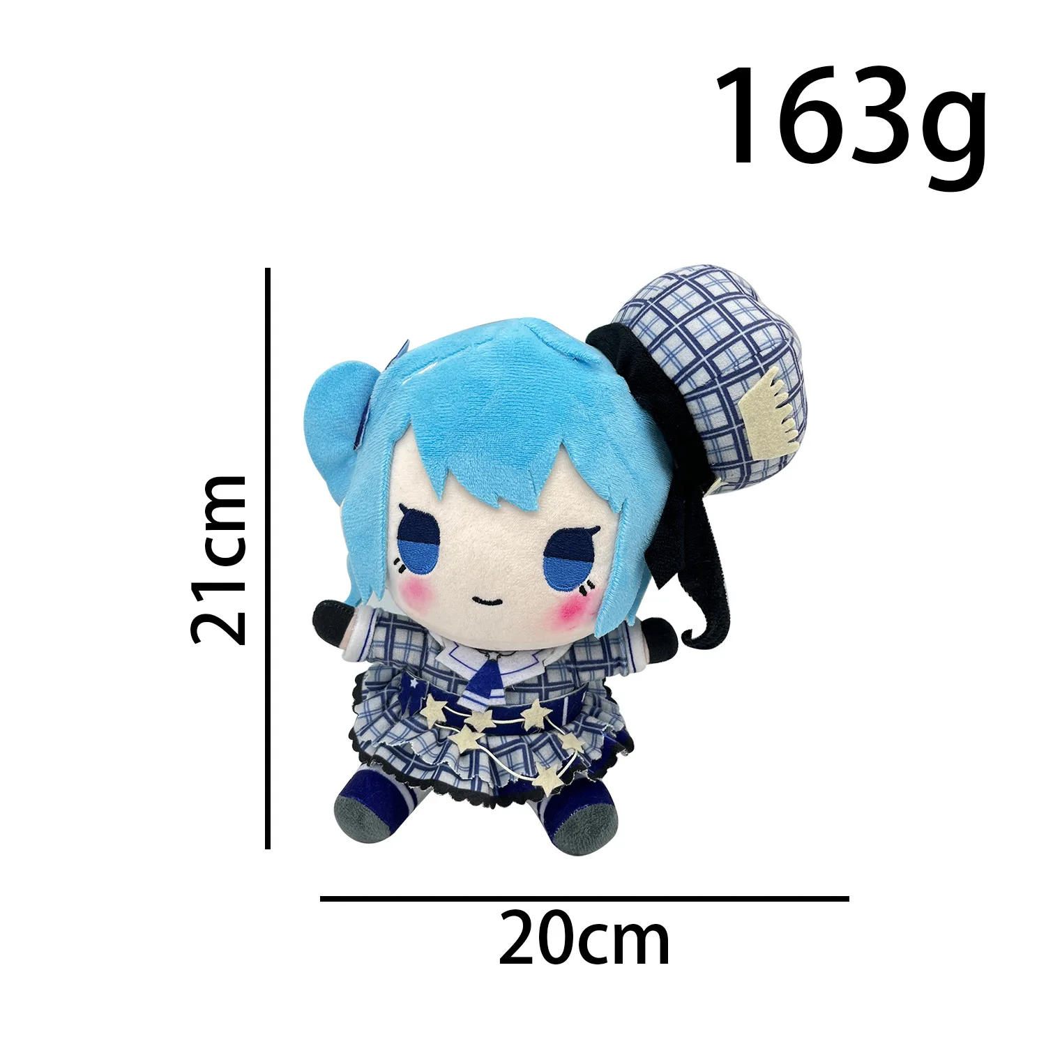 Hoshimachi Suisei Plush Toy Collection - Soft and Cute Anime Character Plushies - Lightweight Collectible Figures 5