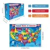 High Quality 70cm*50cm 1000pcs USA MAP Jigsaw Puzzle Adult Stress Relief Beautiful Landscape Puzzle Wall Decor 2