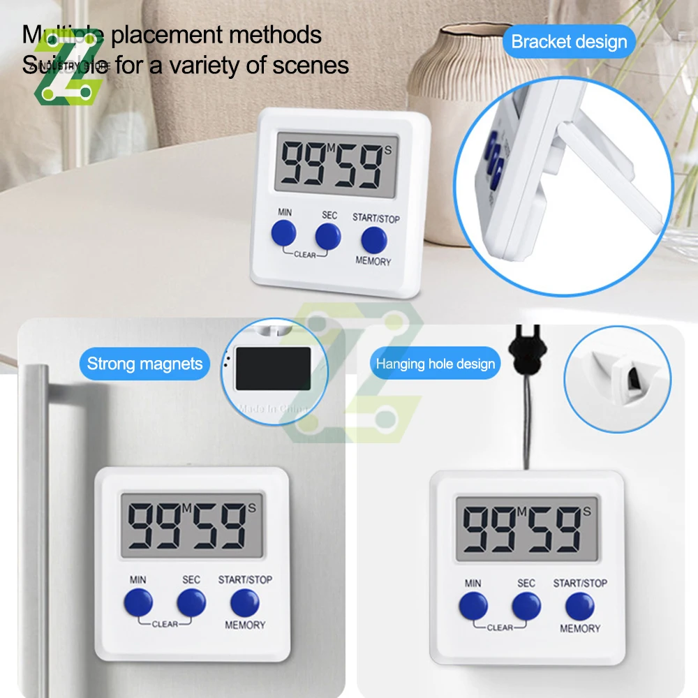 Enhanced Digital Timer with LED Display - Versatile for Kitchen, Sports, Study, and More