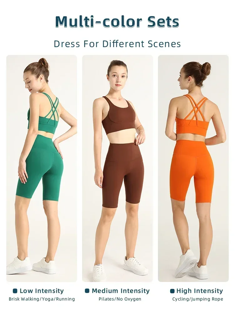 Yoga Pilates Double Layers Fitted Fitness Top main image 1