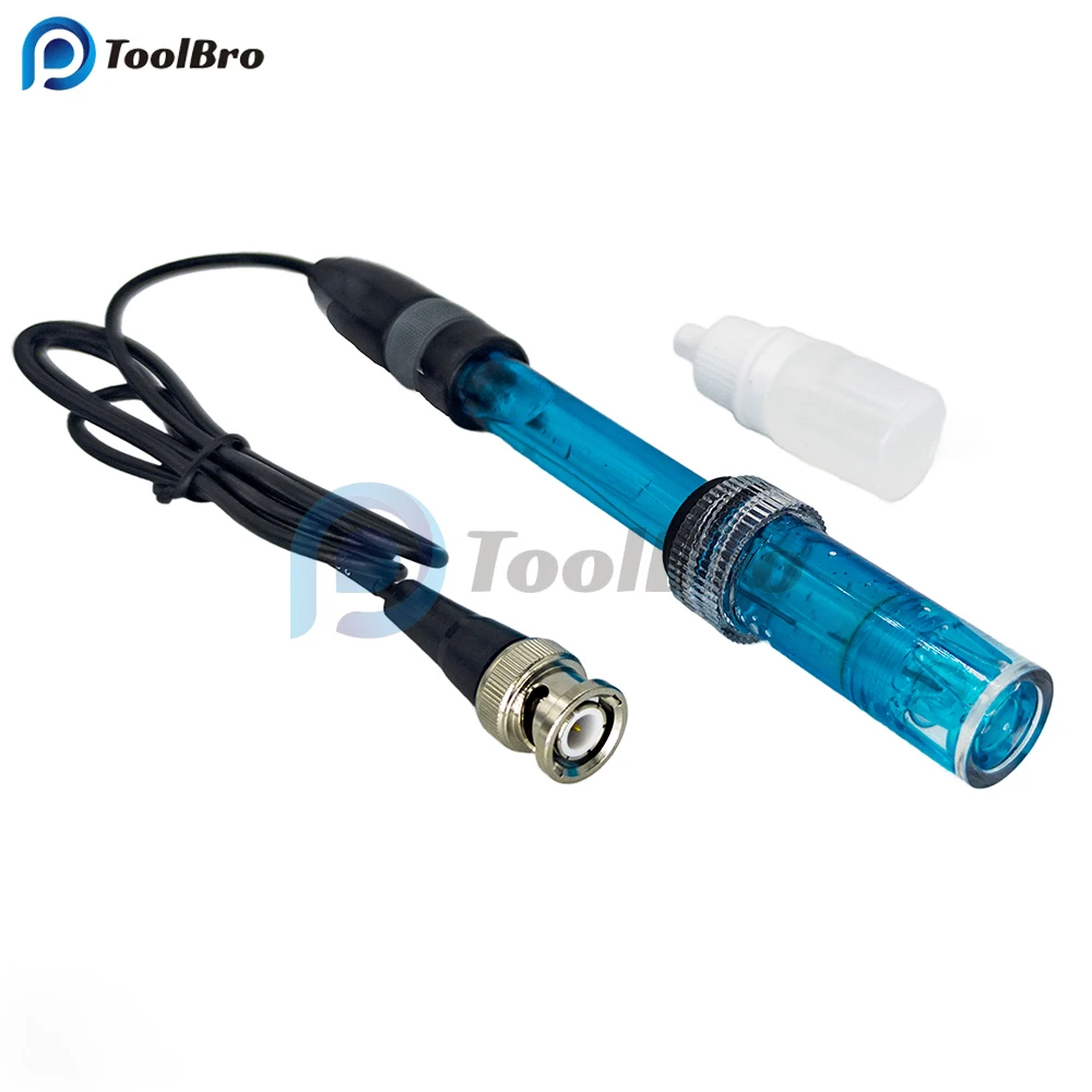 Ph meter Refillable PH Electrode Probe BNC Connector PH Controller Meter Sensor ph Tester Electrode Probe for Aquarium Water Pool
