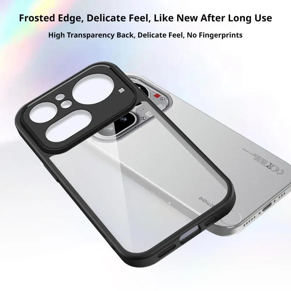 케이스 포 나씽 폰 4A 프로 매트 충격 방지 범퍼 낙하 방지 스크래치 방지 초박형 경량 보호용 백 커버