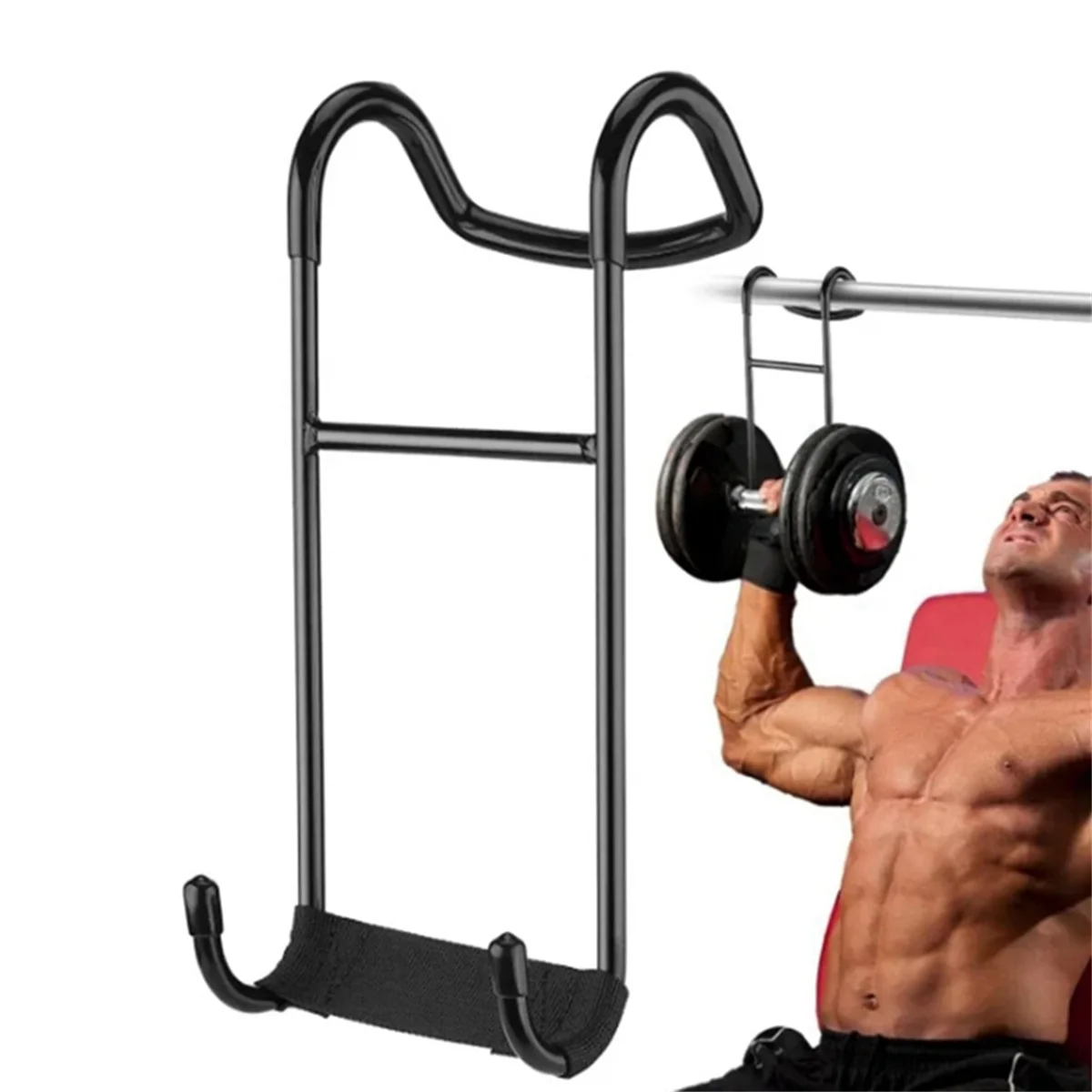 BAAU Dumbbell Hook Dumbbell Power Hook Anti-Slip Multifunctional Home Auxiliary Horizontal Bar Fitness