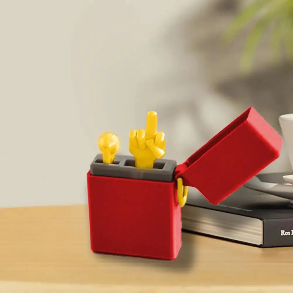 Prank Gift Fun Gag Birthday Gift Box Middle Finger Desk Decoration