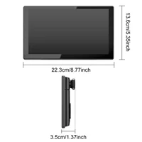 ESSGOO Écran portable CarPlay 9 pouces, véritable caméra frontale 4K et caméra arrière 1080p, autoradio universel pour camions, Android Auto, BT, AUX, FM, USB 6