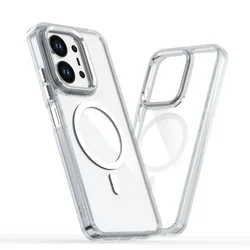 Luxury Shockproof Magnetic Clear Phone Case - HD Transparent Cover s for 15C 5G 173.3mm (Clear)