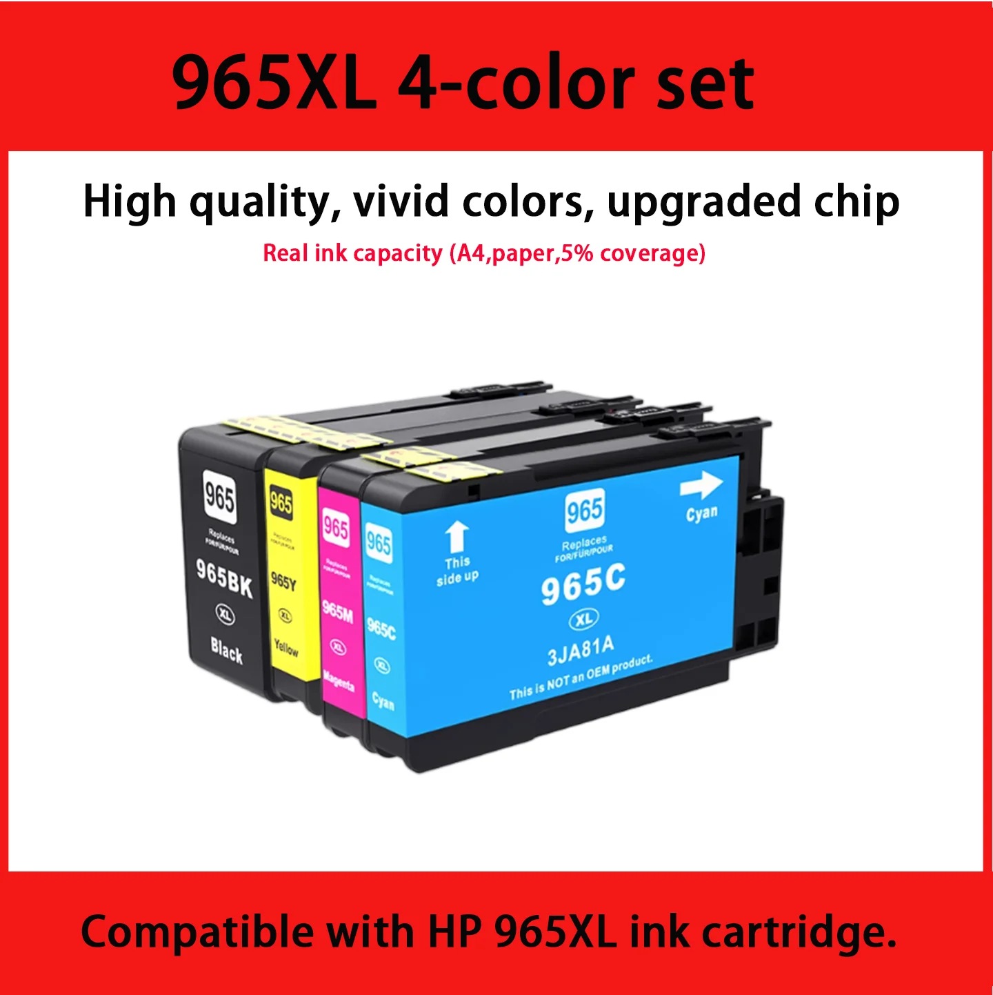 Compatible for HP 965XL hp965 965 Ink Cartridge for HP OfficeJet Pro ...