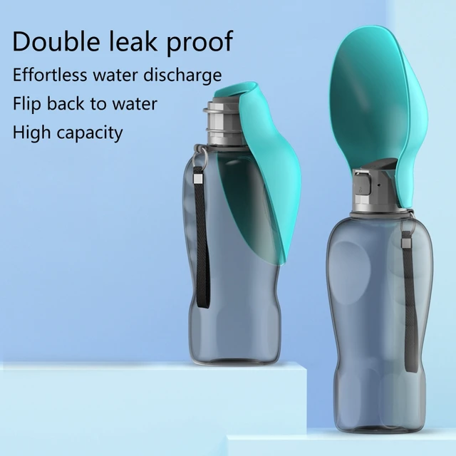 Dog Travel Water Bottle Portable Pet Drinking Cup with Feeding Bowl for Pets Dropship 5