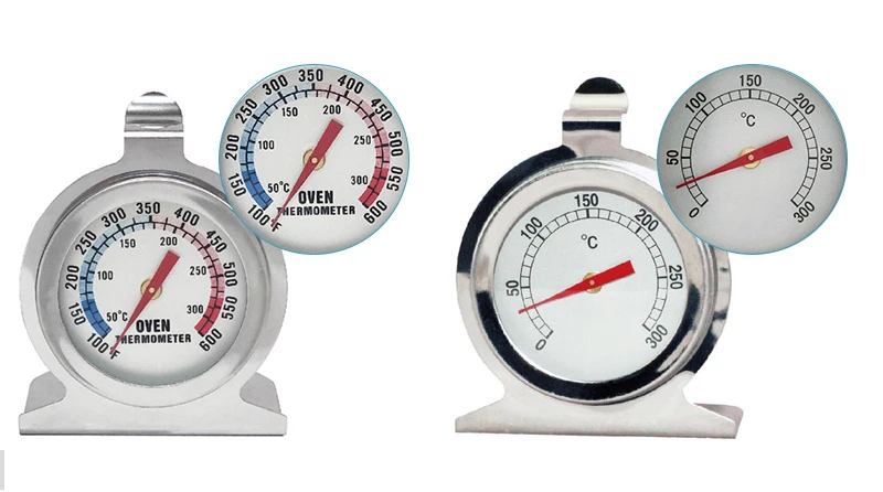 Description Picture 4 of itemOven Thermometer Accurate 50-300°C/100-600°F Grill Fry Chef Smoker Gauge Stainless Steel Thermo Meter Kitchen Cooking Baking
