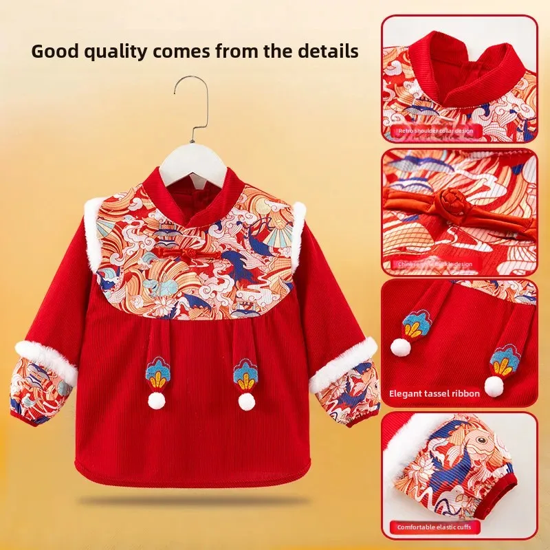 Waterproof Baby Romper Autumn Winter Eating Bib Children Playing Crawling Suit Reusable Diaper Coveralls Baby Clothes