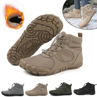 Men Women Waterproof Winter Boots Snow Barefoot Casual Shoes Outdoor Warm Work Shoes Ankle Shoes for Trekking Climbing Hiking 1