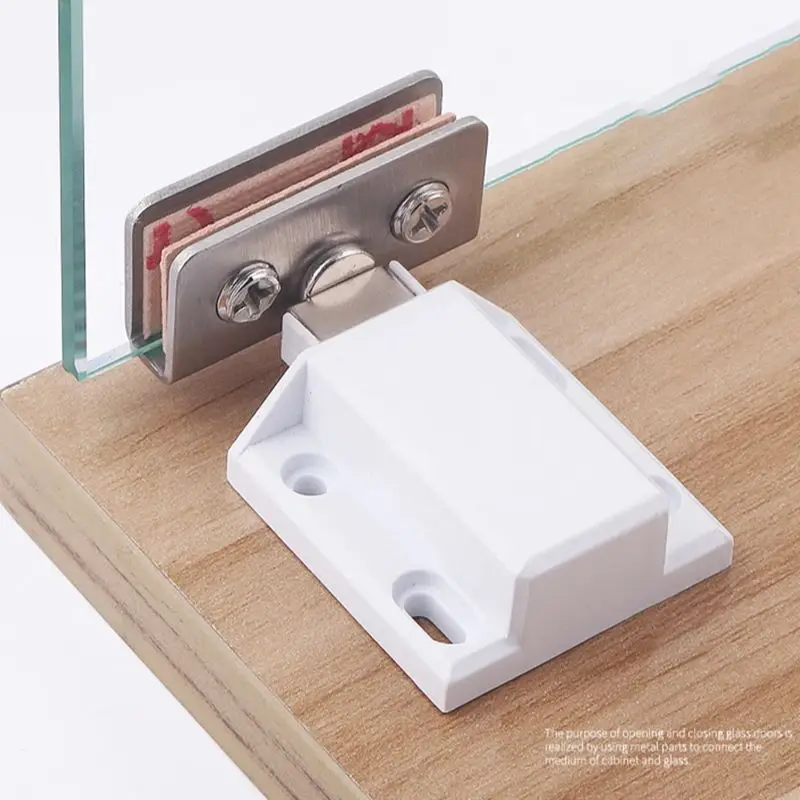 Magnetic Cabinet Catches Stainless Steel Magnetic Closer Glass Hinges Cabinet Catches Furniture Hardware Kitchen Wine Cupboard Latch Door Suction Hinges