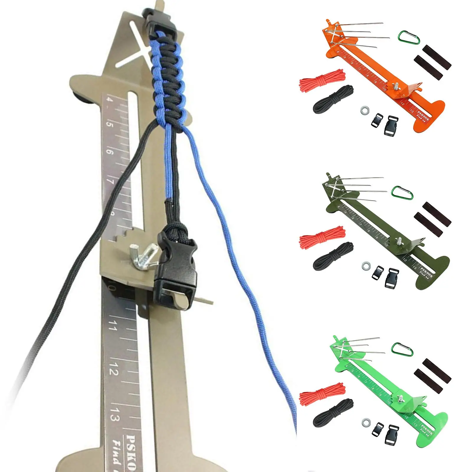 Metal Paracord Bracelet Jig Kit Making Parachute DIY Craft Tool Adjustable