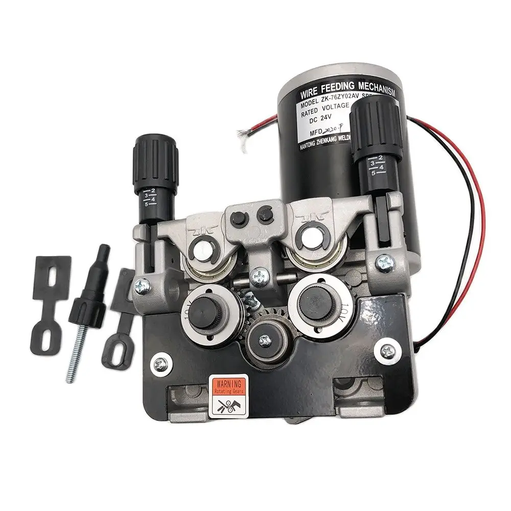 JINSLU 76ZY-02AV ZK-76ZY02AV DC24/42V 1.0-1.2mm Mig Mechanism Wire Feeder Motor Assembly Feeding Machine MIG MAG Welding Machine zk 76zy02 76zy 02 76zy02 double drive mechanism feeding assembly bracket wire feeder motor frame for mig welding machine